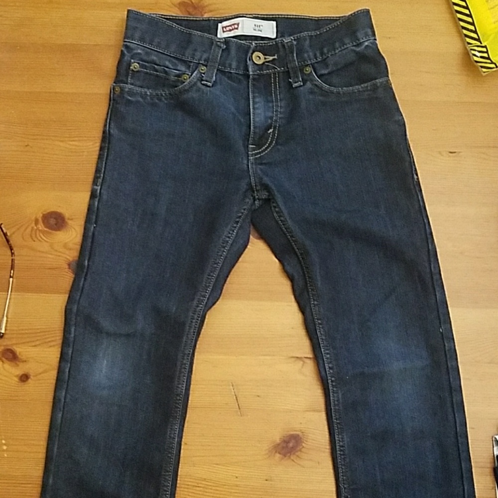 Boys size 12 511 slim dark blue jeans 26/26